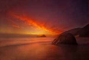 Red rocks Pieiffer beach