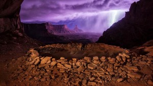 Thunderstorm at False Kiva – Photo by Max Seigal