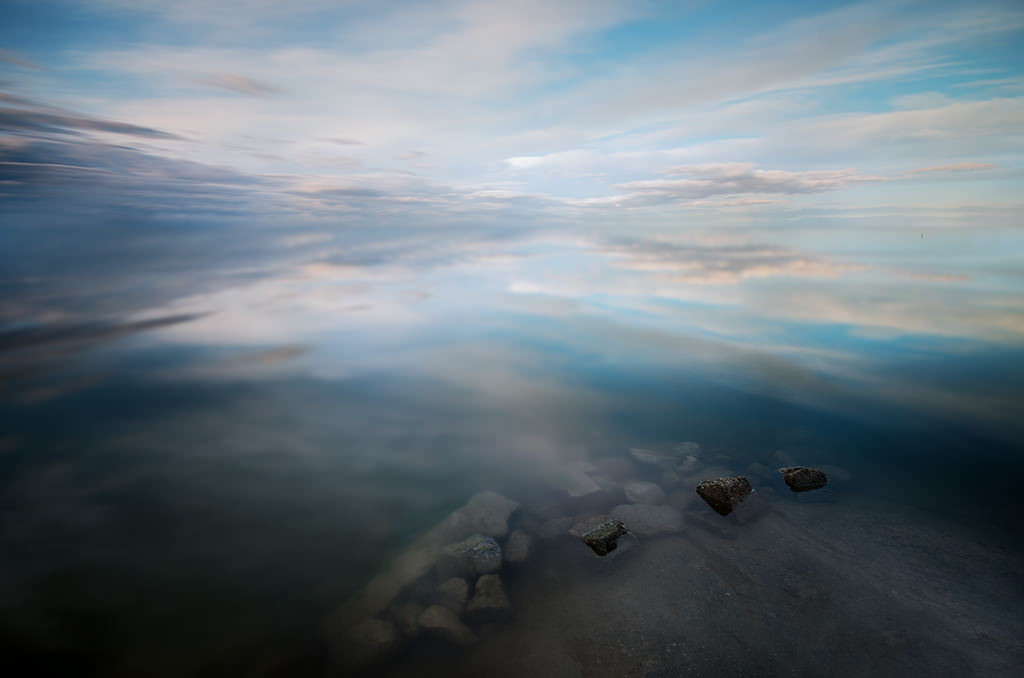 Reflections, Longue Exposure, Clouds, Sky, Sunset