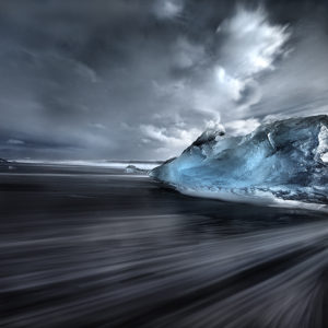 André Alessio, Graphylight, Jokulsarlon, Iceland, Iceberg, Sand, Long Exposure, Sea, ARTFreelance