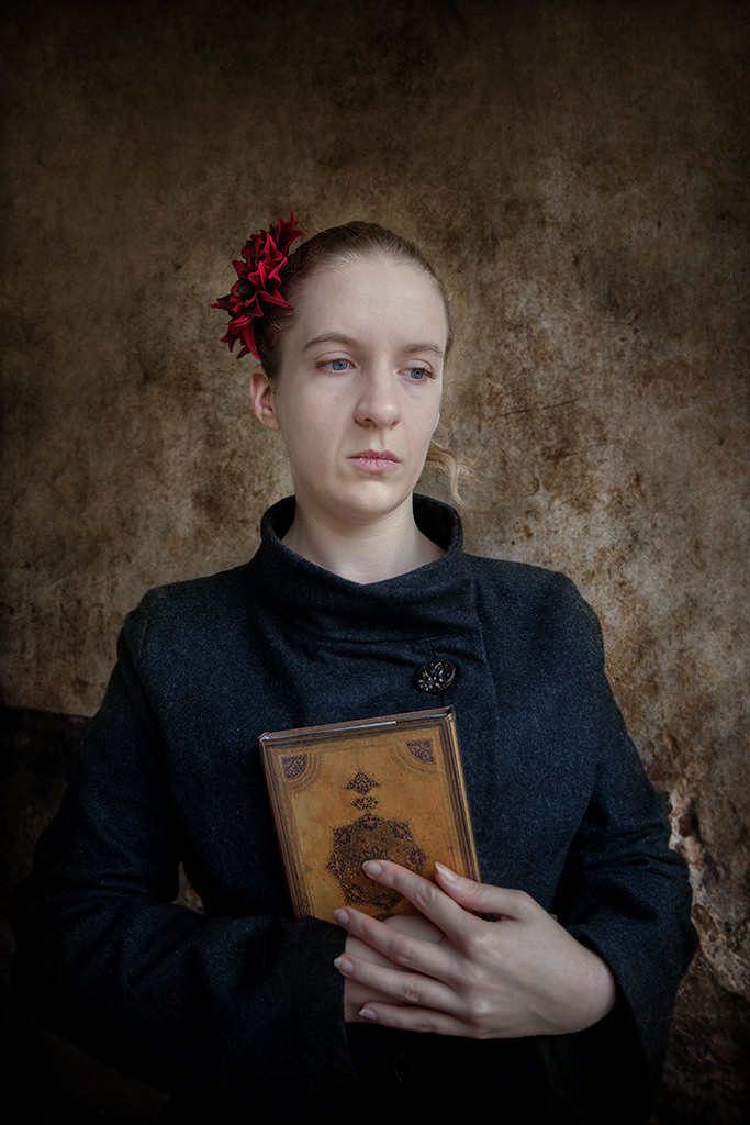 Portrait Flamand, Austère, Femme, Ancien Temps