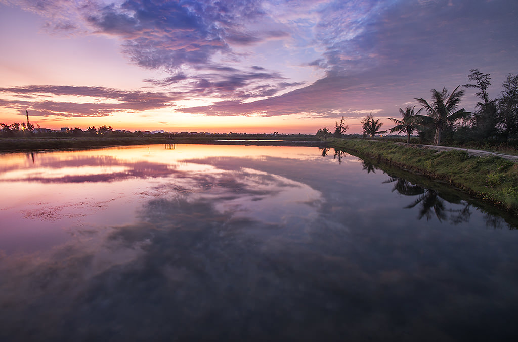 Hoi An, Sunrise, Viet Nam Soul, André Alessio, Clouds, Lever de soleil, Waterscape