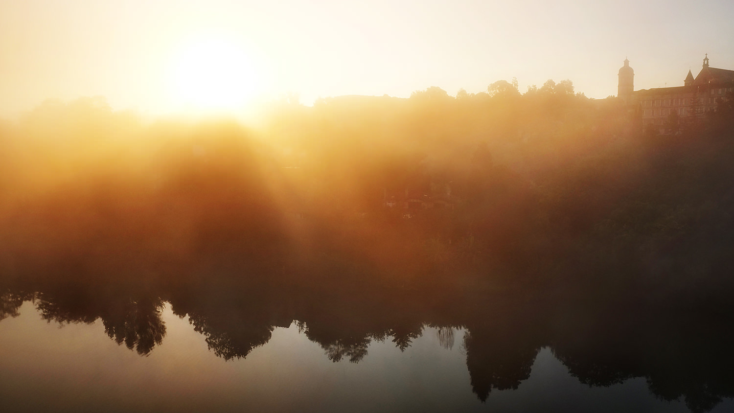 Pont d'Albi, lever de soleil