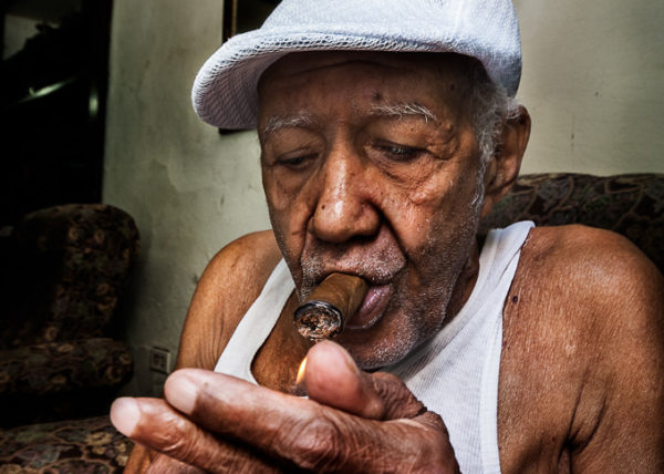 Cigar smoker, Havana, Viva Cuba Libre, André Alessio, Graphylight,
