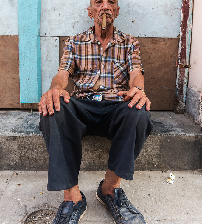 Cigar smoker, Havana, Viva Cuba Libre, André Alessio, Graphylight,