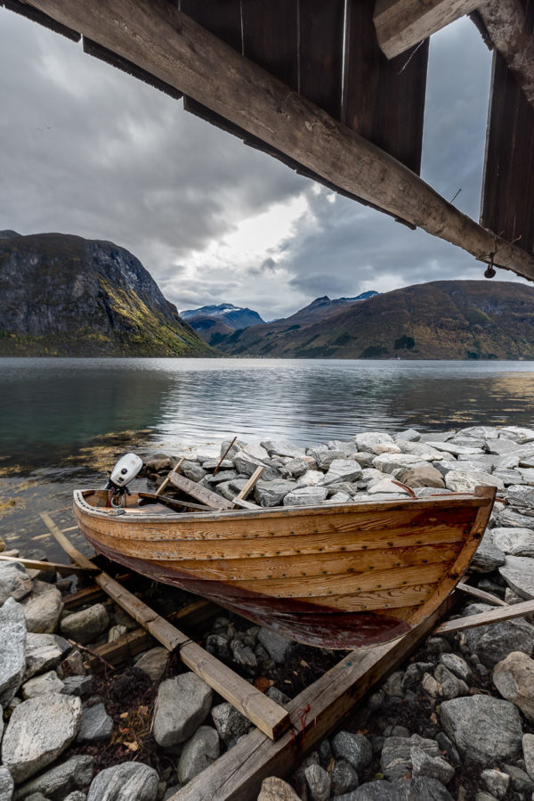 André Alessio, Graphylight, Photographe Montpellier, Norway, Waterscape, Landscape, Boat, Bateau, Northen Lights,