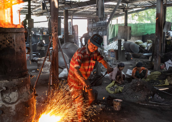 Work in a foundry